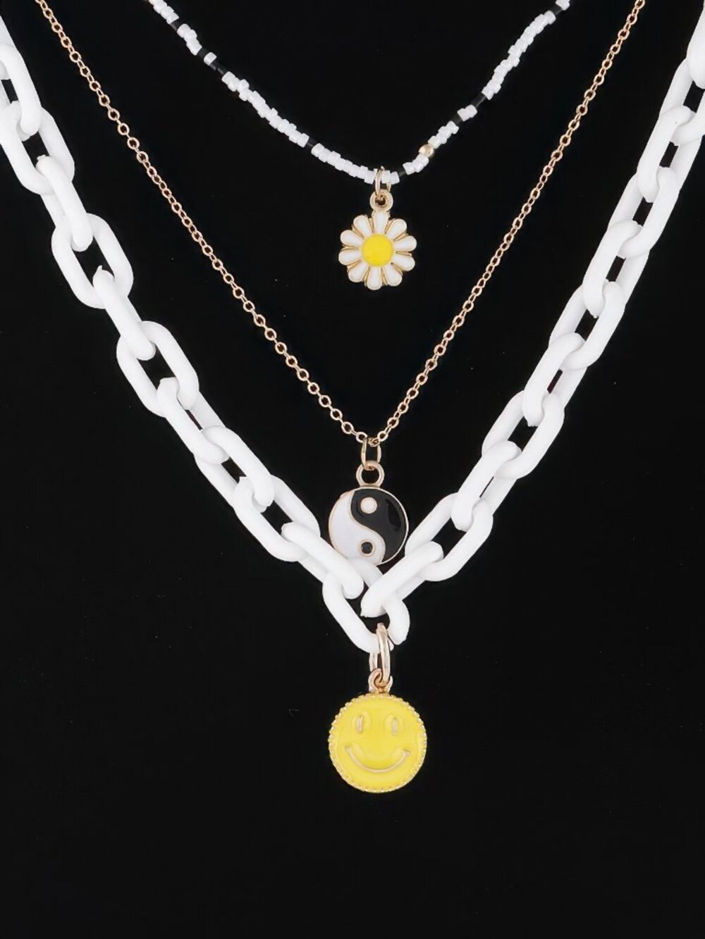 Multi Pendant Chain Necklace - Picture 5 of 5